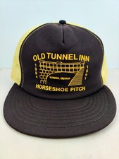 Vintage USA MADE 1991 Old Tunnel Inn Horseshoe Pitch Trucker Hat Snapback Cap