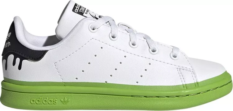 Stan smith kids slim shoe size 9 lime green preschool boys original white eBay