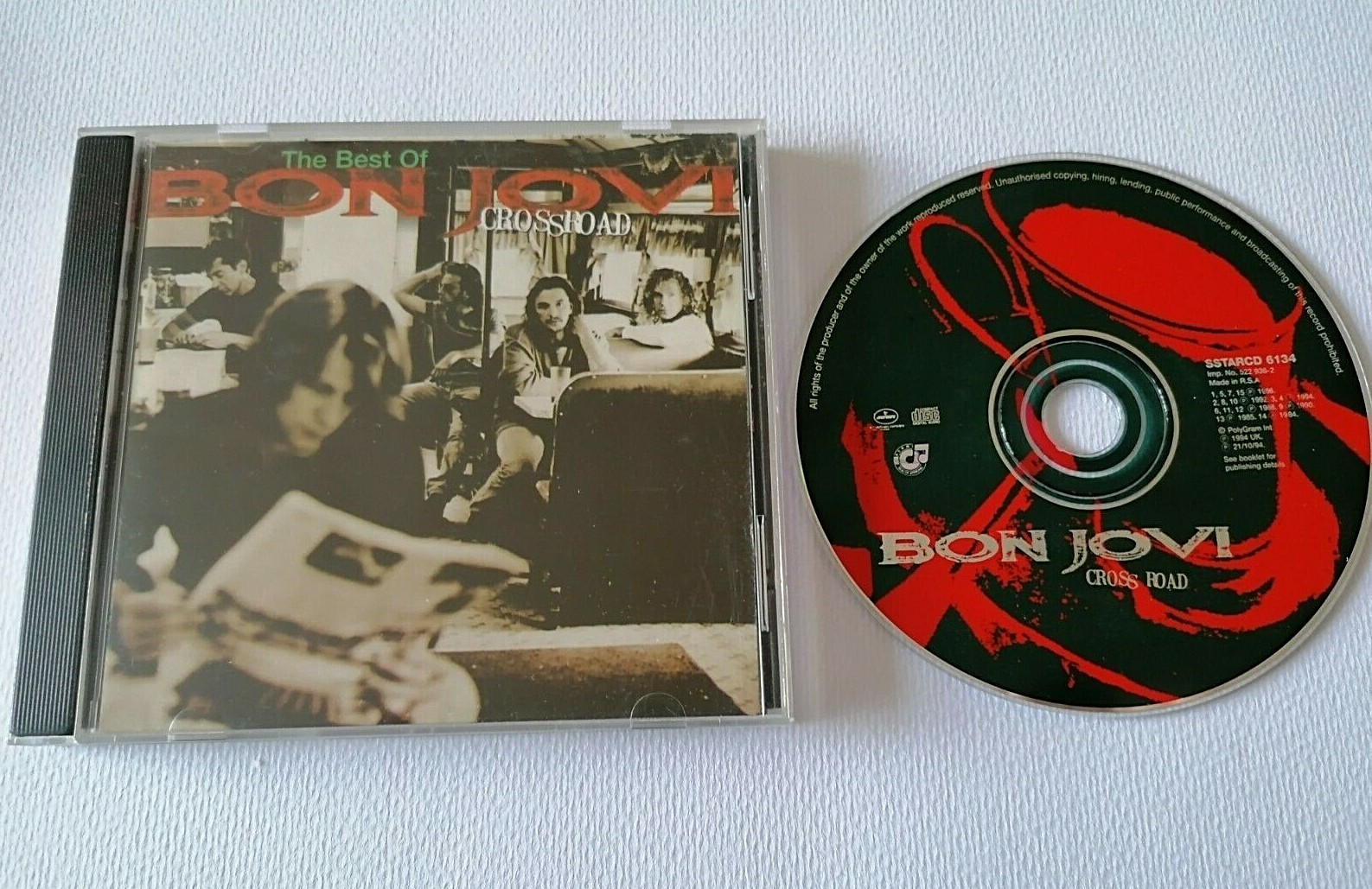 BON JOVI - CROSSROADS (THE BEST OF BON JOVI) RARE 1994 SOUTH AFRICAN ISSUE CD