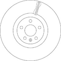 TRW 2X Bremsscheibe Vorne Ø345 Mm InnenbelüFtet FüR Volvo XC60 II 246 2.0 D4