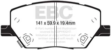 EBC DP42239R Yellowstuff Brake Pad Sets- DP42239R