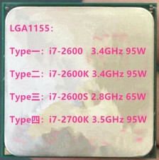 Intel Quad-core I7-2600 I7-2600K i7-2600S I7-2700K LGA1155 CPU