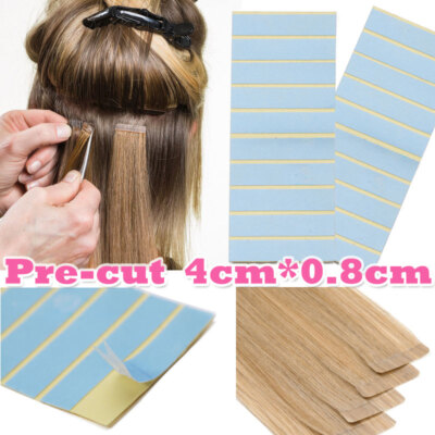 Invisible 100PCS Adhesive Replacement Double Sided Glue Tape for Hair Extensions