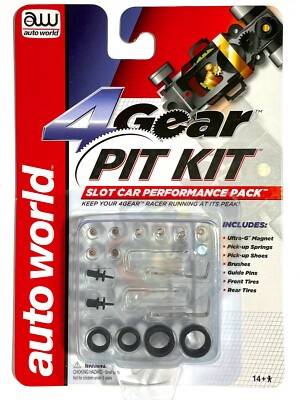 1pc Auto World HO Slot Car 4-GEAR DRAG Slot Car Performance TuneUp Pit-Kit  00230
