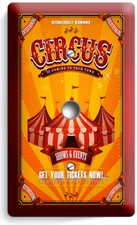 VINTAGE STYLE CIRCUS COLORFUL POSTER AD LIGHT SWITCH OUTLET WALL PLATE ART DECOR