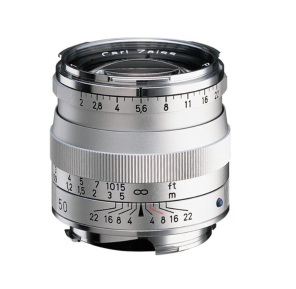 Carl Zeiss Planar T* 50mm F2 ZM Leica M Mount Silver w/Box from