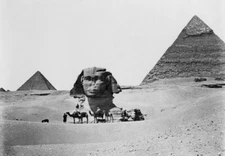 83906 Vintage Egypt Egyptian Sphinx Pyramids Cairo Decor Wall Print Poster