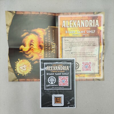 Alexandria Erweiterungspaket, Brettspiel Adventskalender 2017, Erweiterung Spielkarte