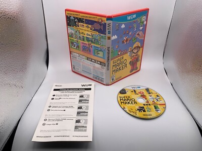 Super Mario Maker Nintendo Wii U Complete **Free Canadian