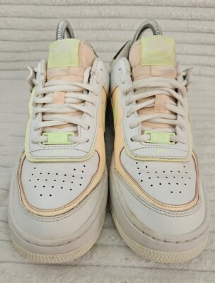 Nike Air Force 1 Shadow Crimson Tint Damen Größe UK5 Peach Black & Green Selten