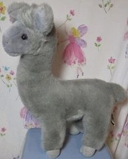 Paul E Sernau Llama Alpaca Gray Plush 16"