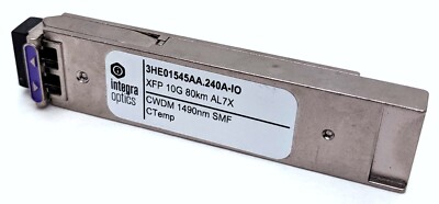 Integra Optics 3HE01545AA.240A-IO 10G SFP Transceiver XFP 10G 80km AL7X