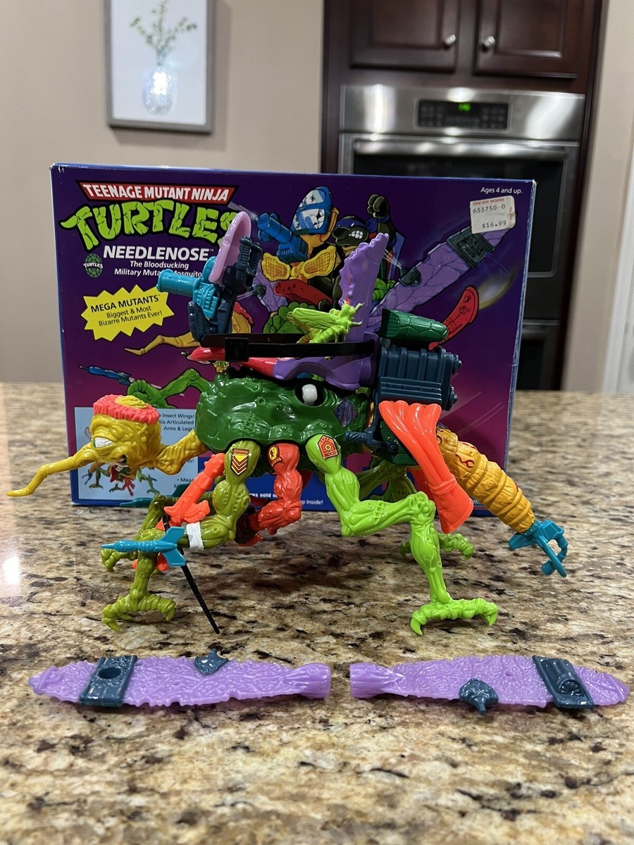 1990 TMNT NEEDLENOSE 100% COMPLETE W/ BOX CIB MINT/ Near MINT | eBay