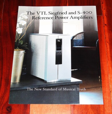VTL Siegfried S-400 Amplifiers - brochure prospekt catalog tube audio ...
