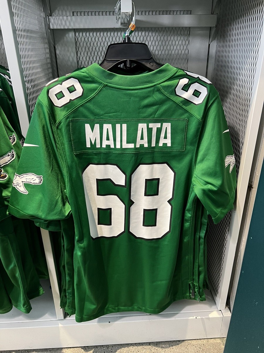 Nike Men's Philadelphia Eagles Jordan Mailata #68 NFL Kelly Green