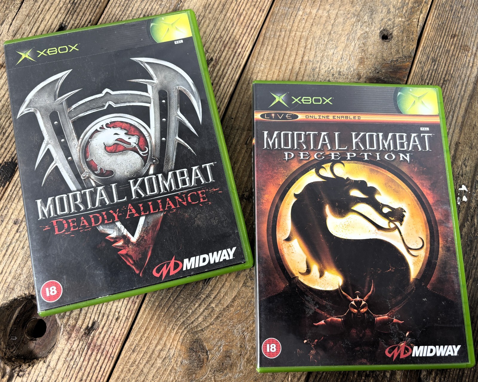 Mortal Kombat Bundle (Original Xbox) Deception / Deadly Alliance ~ Vintage