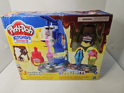 Play-Doh Kitchen Creations Drizzy Ice Cream Playset 6 Non-Toxic