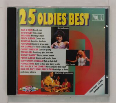 25 Oldies Best Vol. 12 EU CD 1995 Sam & Dave Bo Diddley Bee Gees Shirley Bassey