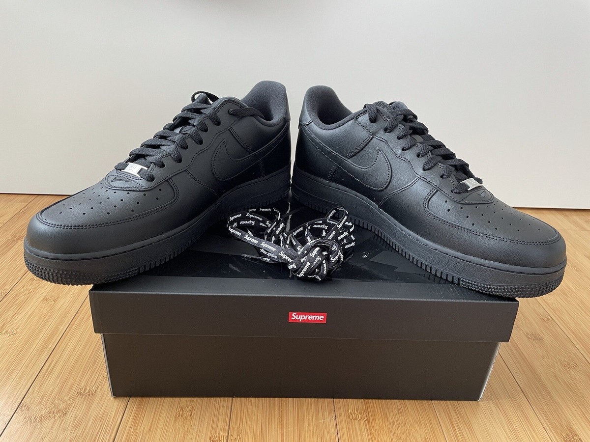 Nike Air Force 1 Low x Supreme Box logo Black Size 15 US CU9225-001