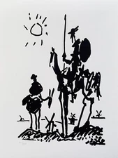 Pablo Picasso DON QUIXOTE Limited Edition Facsimile Signed Giclee 16" x 12"