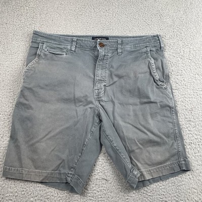American Eagle Men s Shorts 33 Gray Extreme Flex Chino Distressed Fade Y2K Prep