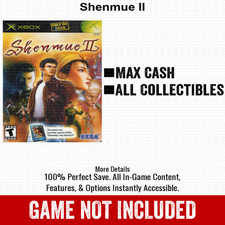 Shenmue II 100 Unlocked All Items Xbox USB Save File