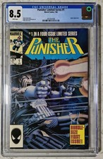 Punisher Limited Series #1 CGC 8.5 White Pages 1986 Classic Mike Zeck Cover