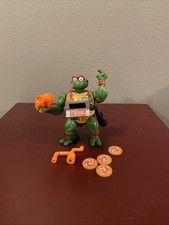 Vintage 1994 TMNT Ninja Turtles PIZZA TOSSIN' RAPH Figure Near Complete 