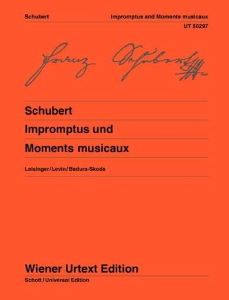 Impromptus and Moments Musicaux piano (intermediate) Urtext Schubert Edited from