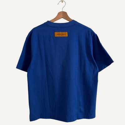 Louis Vuitton FW22 Embossed LV Inside Out T-Shirt Blue Cotton