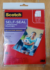 Scotch 3M Self-Sealing Laminating Pouches Variety Pack 15 Pouches NEW 