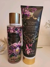 Victoria's Secret CASHMERE ORCHID Fragrance Body Lotion  Mist Set 8 oz New