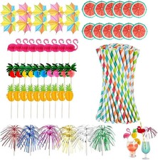 Cocktail Accessories for Drinks, 110 Pcs Cocktail Party Decorations with Cockta