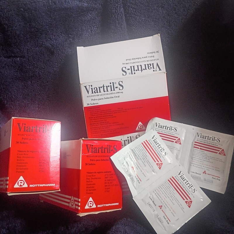 120 Sachets Viartril-S Glucosamine 1500mg for Relieve Joint Pain.  4 box worth