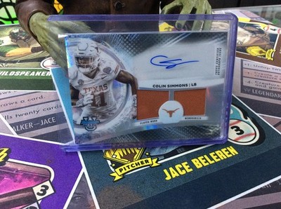 2025 Bowman Best U Colin Simmons Dual Relic Auto Refractor Texas #DRA-CS
