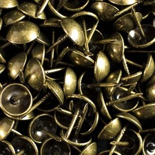 500 PCS Heavy Duty Antique Brass Finish Upholstery Tacks, Sofa Nails, French N
