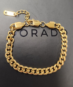 Authentic Dorado 18K Gold Plated 6mm Cuban Link Bracelet 6"+1"
