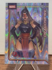 2026 Topps Chrome Marvel Comics #33 Dragonfire RayWave Refractor