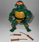 VTG Michaelangelo TMNT Figure Teenage Mutant Ninja Turtles 1988 W/Broke Chucks