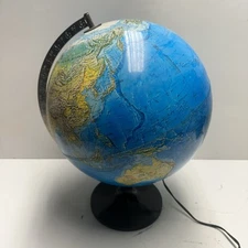 1972 Scan Globe A/S 1985 Edition 12" Illuminated Light Up w Stand USSR Works