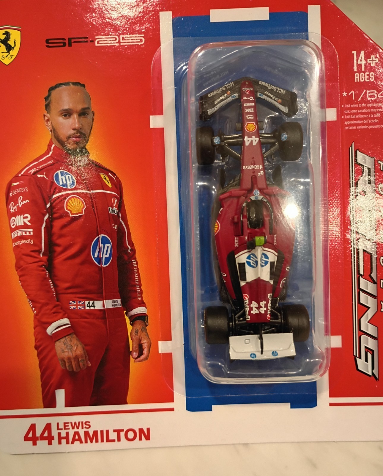 Bburago 1:64 F1 2025 Ferrari SF-25 #44 Lewis Hamilton Racing Formula