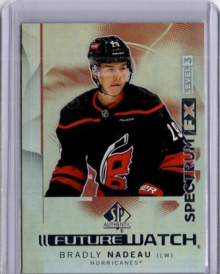 Bradly Nadeau Future Watch Spectrum FX Gold 31/50 2024-25 SP Authentic [H066]