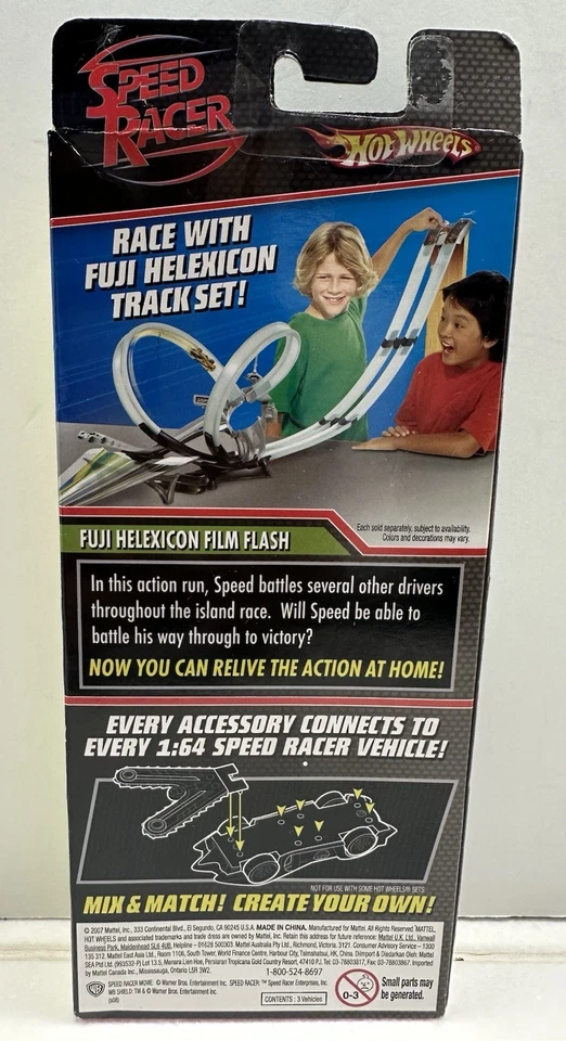 Hot Wheels Speed Racer Fuji Helexicon Target Exclusive 3 Roses 3 Pack New Sealed - Image 2 of 4