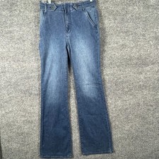 Pilcro  the Letterpress Jeans Womens 28 Blue Denim Flare Stretch 29x33 High