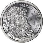 2022 GSM Golden State Mint Merry Christmas Santa 1 oz .999 Fine Silver Art Round
