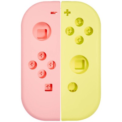 Gehäuse für Nintendo Switch Joy Con Controller (Pink / Gelb)