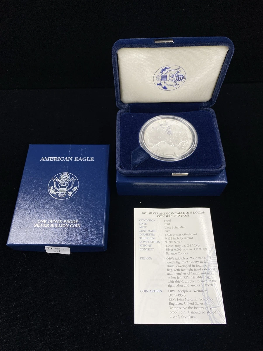 American Eagle 2001 Silver Bullion Coins for sale | eBay