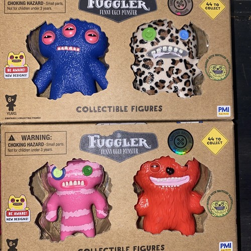 Fuggler Ugly Monster Collectible 2 Pack Mini Figurines (All 5 Packs) 10 Figures - Picture 3 of 4