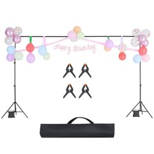 6.5x10ft Photo Backdrop Stand Kit Carbon Steel 5 Crossbars