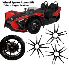 Forged Carbon Peel & Stick Wheel Spoke Accent Kit Fits Polaris Slingshot SLR / R